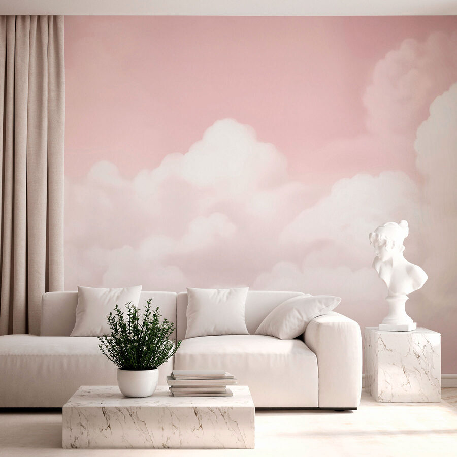 Cielo rosa con nuvole Cielo rosa con nuvole