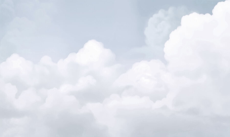 Cielo nuvoloso con molte nuvole
