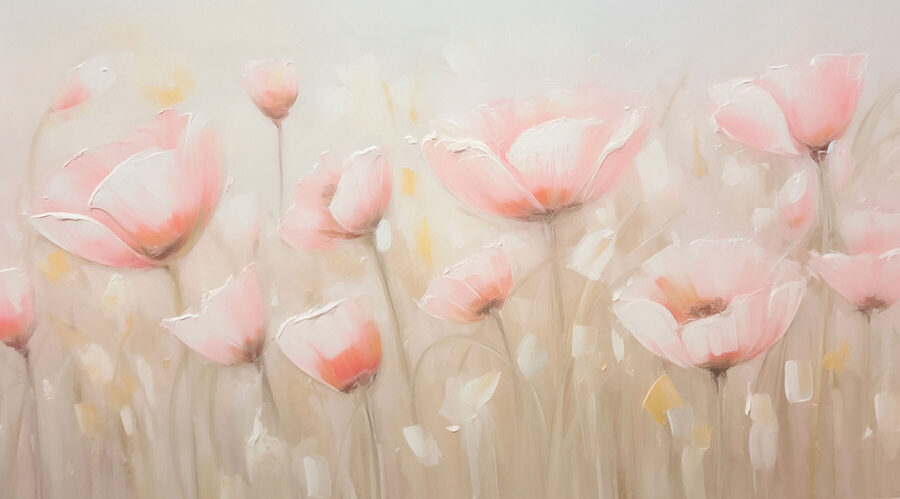 Pittura di fiori rosa Pittura di fiori rosa