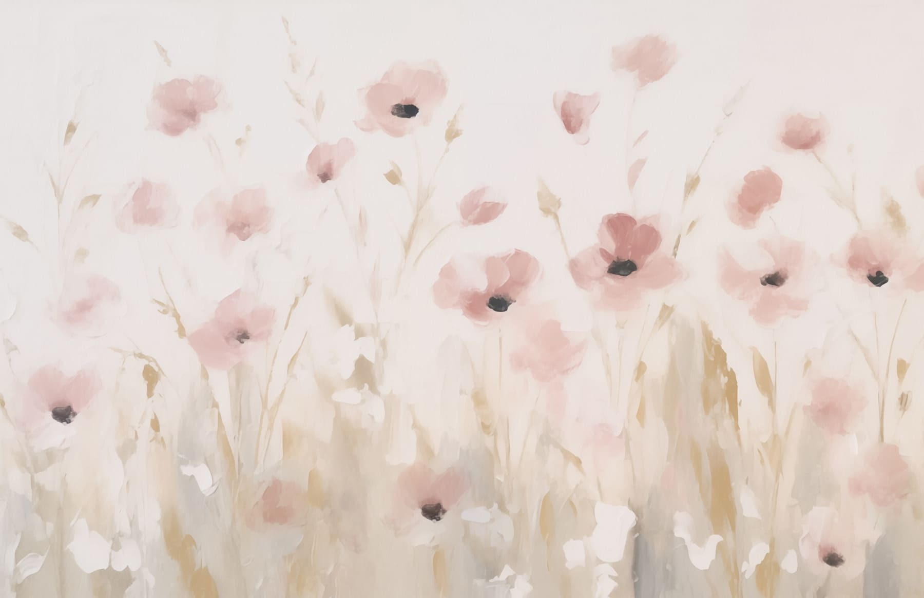 Painting of pink flowers Painting of pink flowers