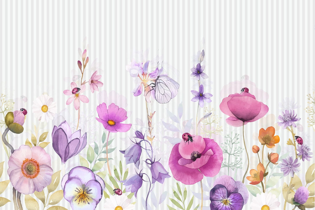 Fioriture colorate e insetti vivaci. Fioriture colorate e insetti vivaci.