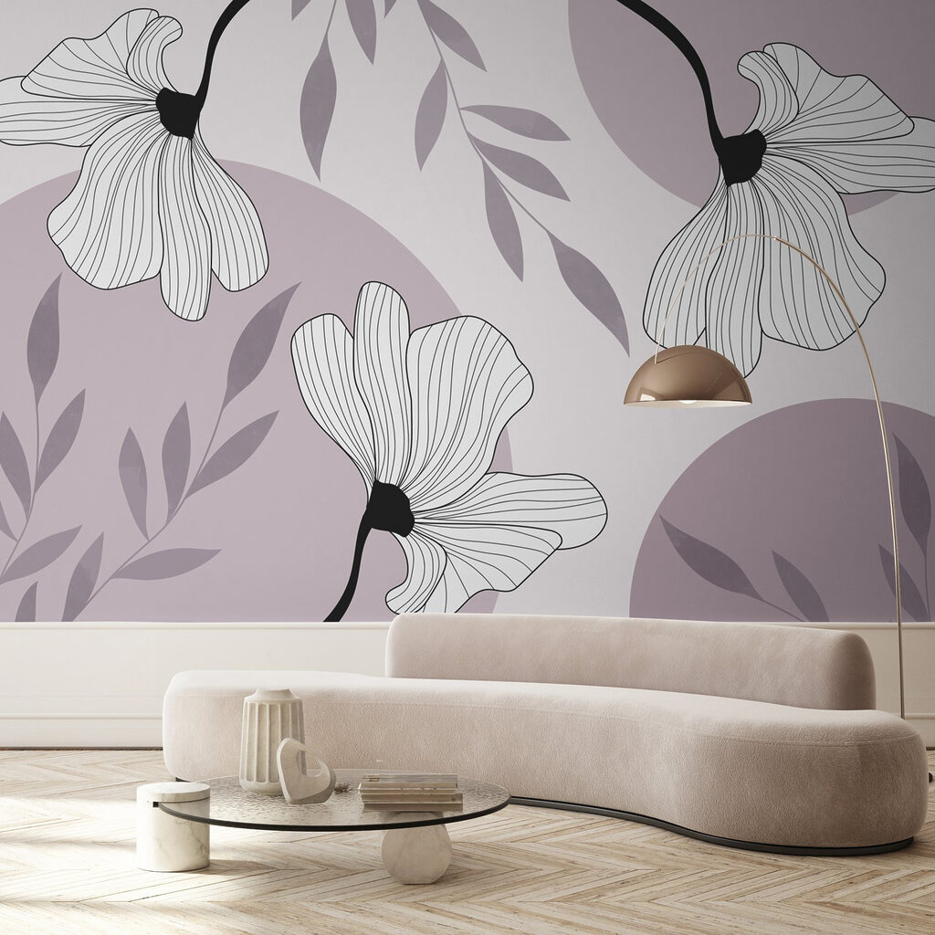 Delicate blooms in soft colors