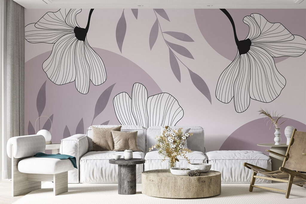 Delicate blooms in soft colors