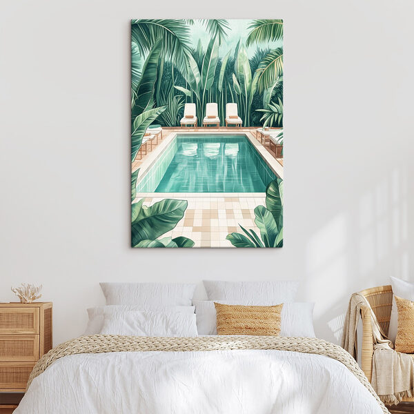 Quadri Quadri Piscina circondata dal verde (COD: s43192)
