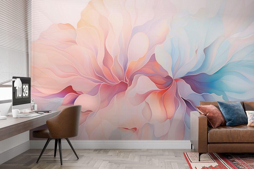 Soft pastels in flowing patterns Soft pastels in flowing patterns