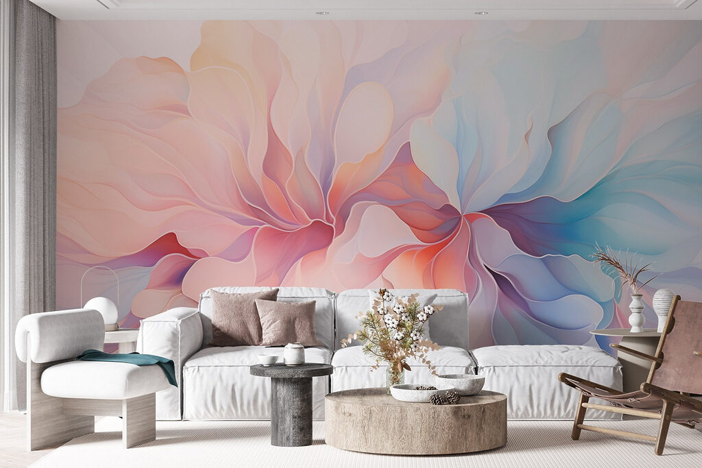 Soft pastels in flowing patterns Soft pastels in flowing patterns