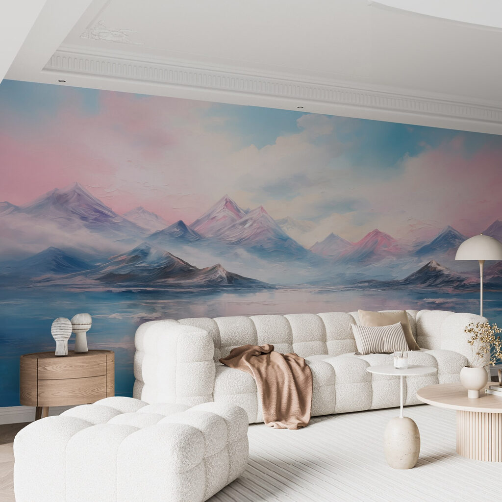 Painting of mountains and water Painting of mountains and water