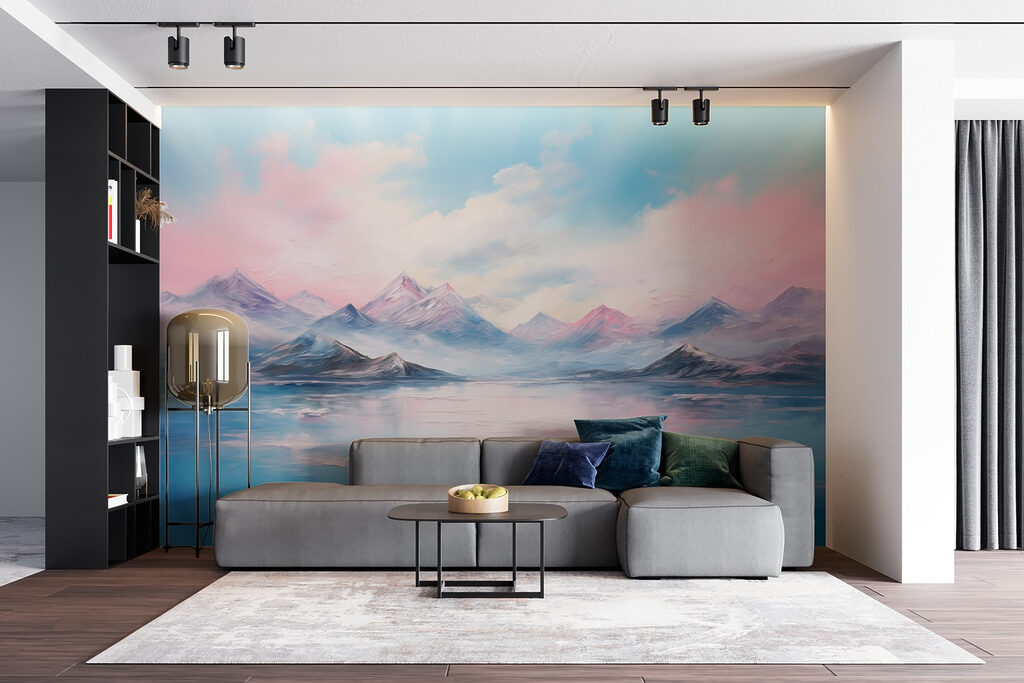 Painting of mountains and water Painting of mountains and water