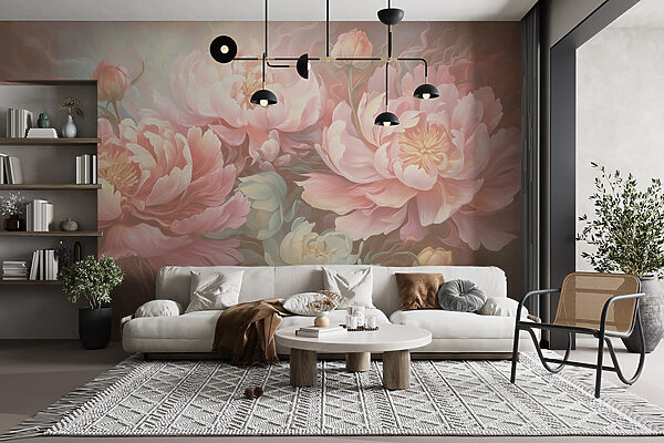 Pittura di fiori su una superficie Pittura di fiori su una superficie
