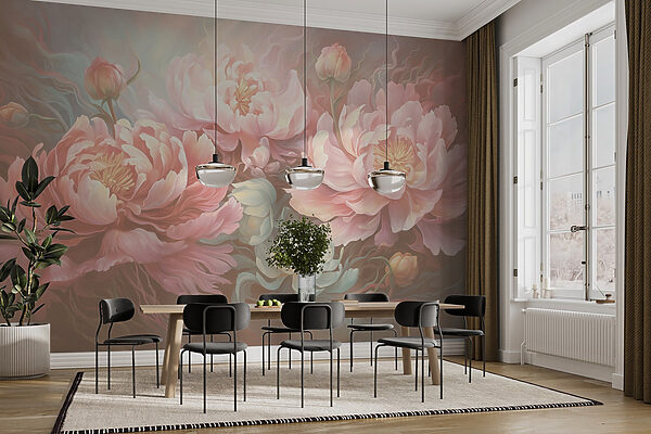 Pittura di fiori su una superficie Pittura di fiori su una superficie