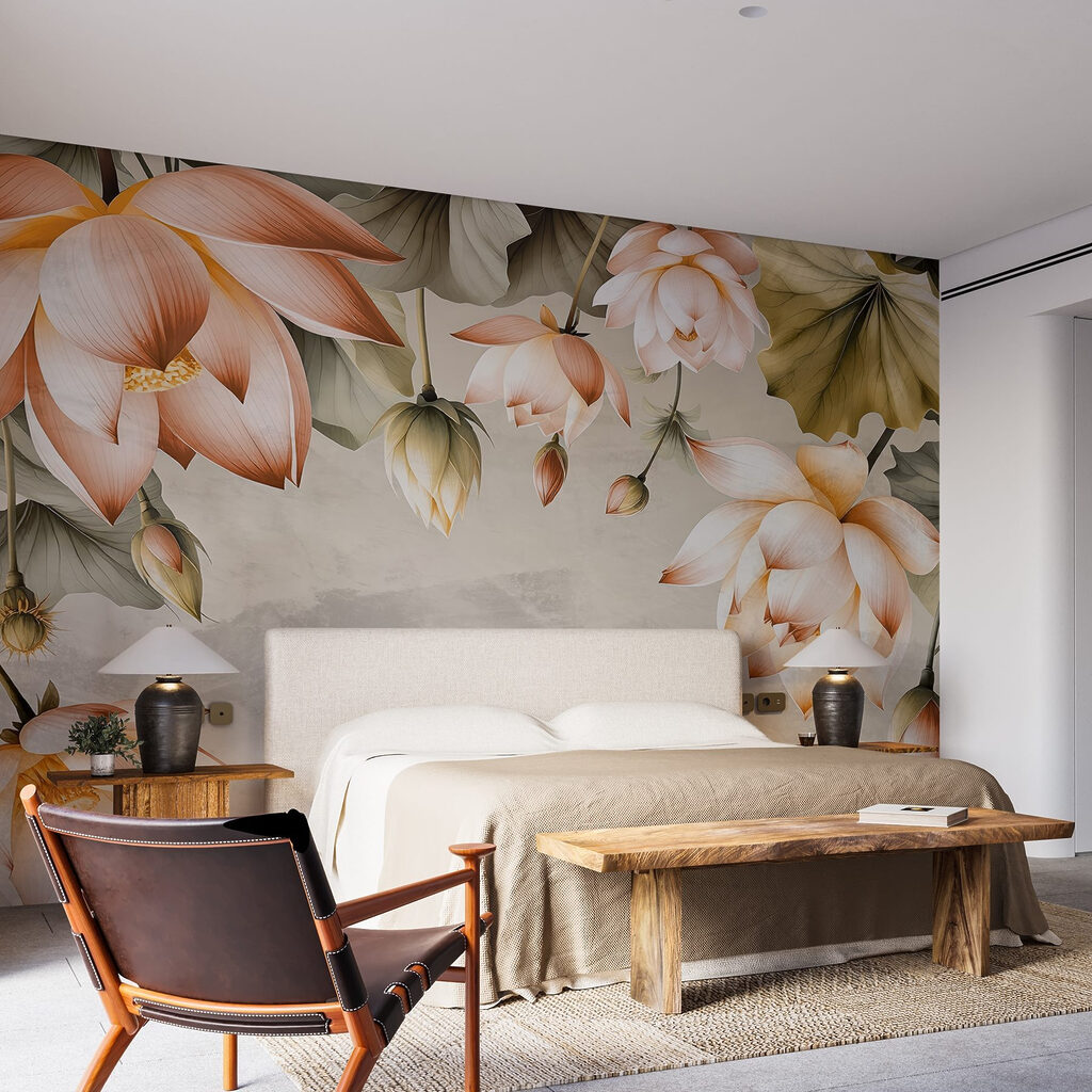 Delicate blossoms in soft hues