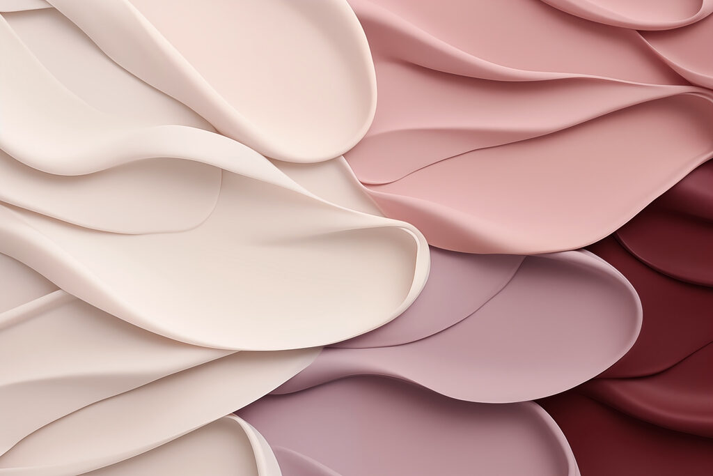 Gruppo di tessuto ondulato rosa e bianco Gruppo di tessuto ondulato rosa e bianco