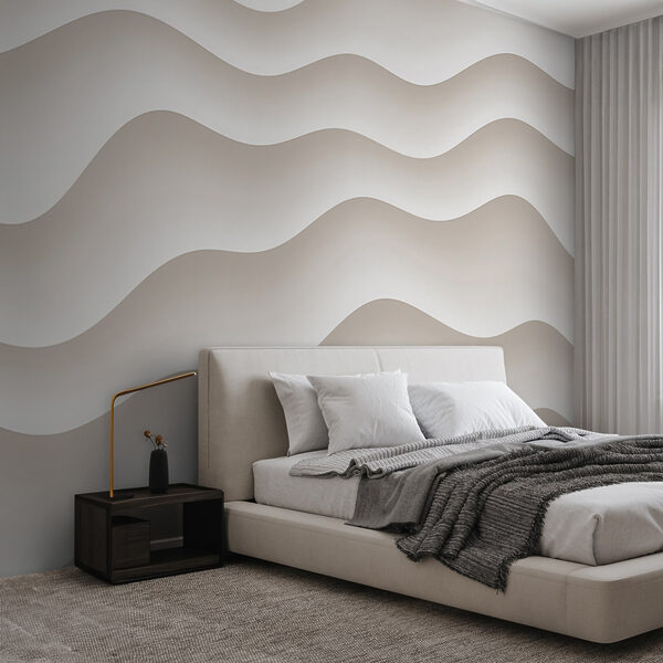 Linee ondulate bianche e grigie Linee ondulate bianche e grigie