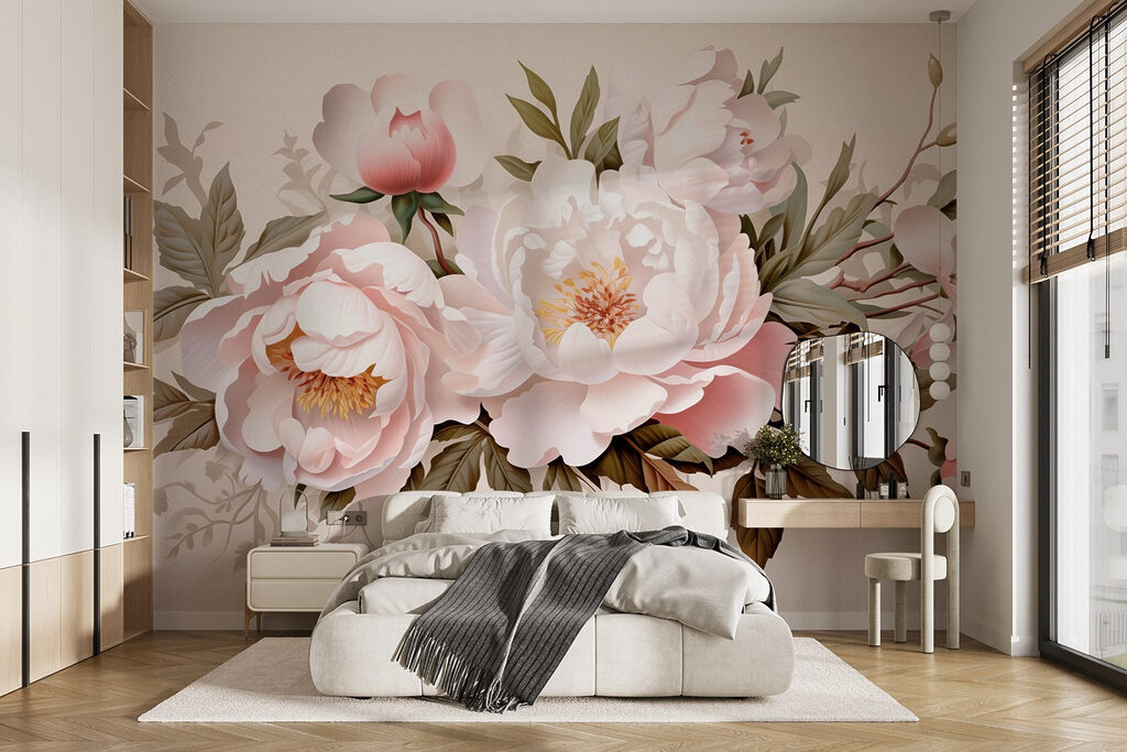 Delicate blooms in soft colors