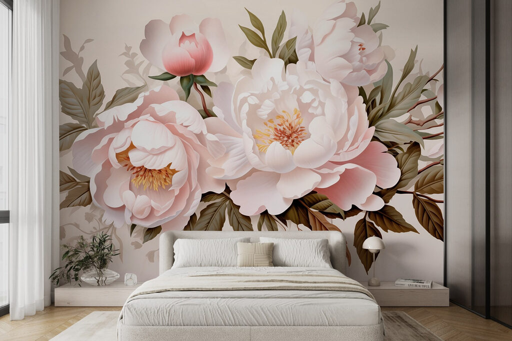 Delicate blooms in soft colors