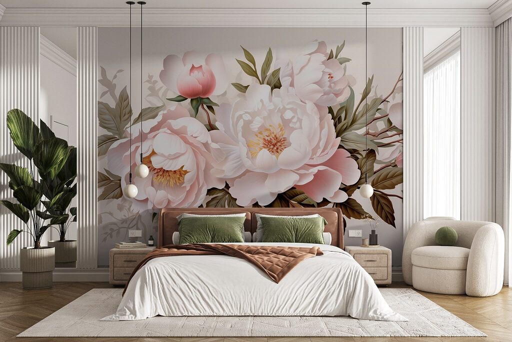 Delicate blooms in soft colors