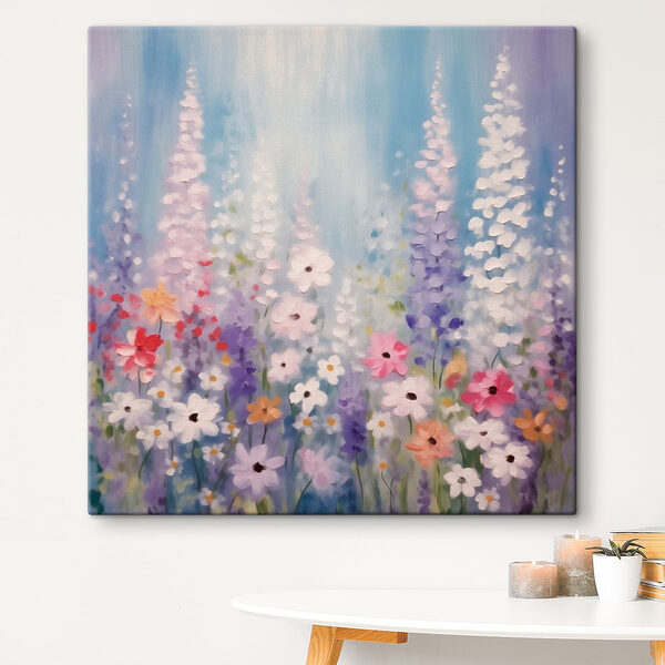 Quadri Dipinto di fiori su sfondo blu (COD: s43074) Quadri Quadri Dipinto di fiori su sfondo blu (COD: s43074)