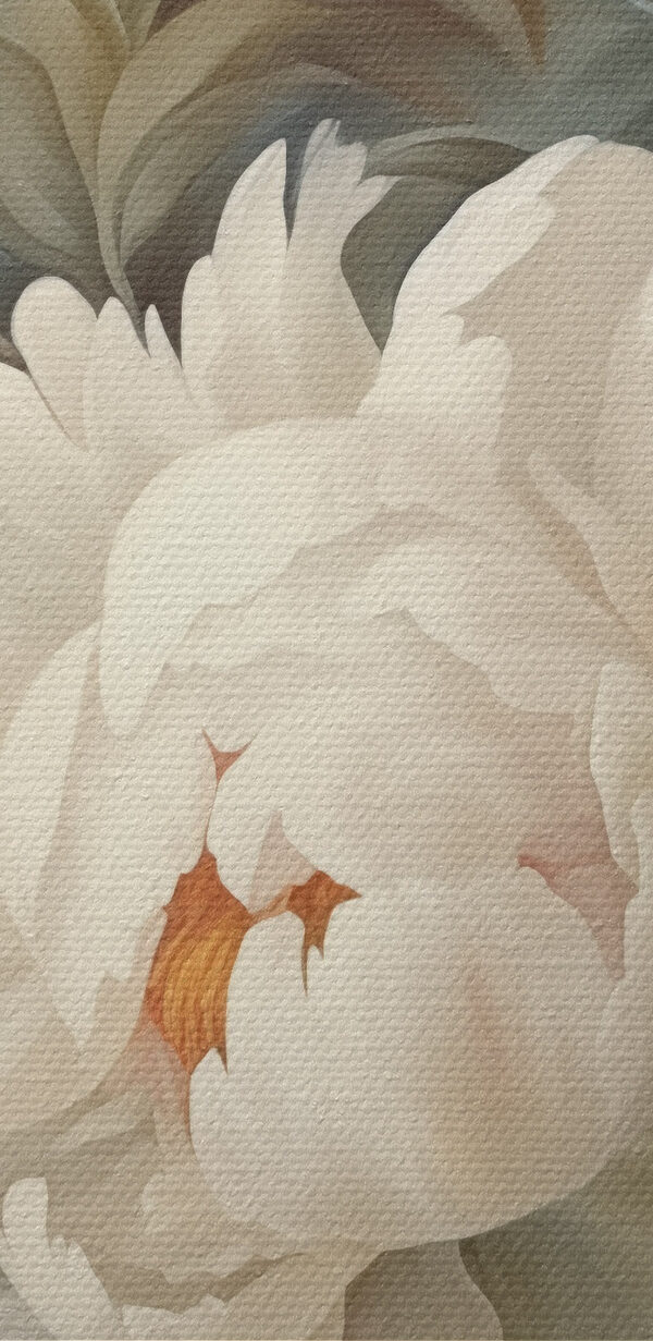 Painting of white flowers Painting of white flowers