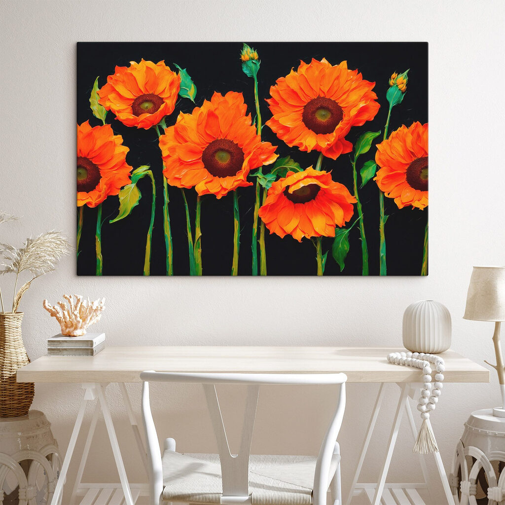 Group of orange flowers