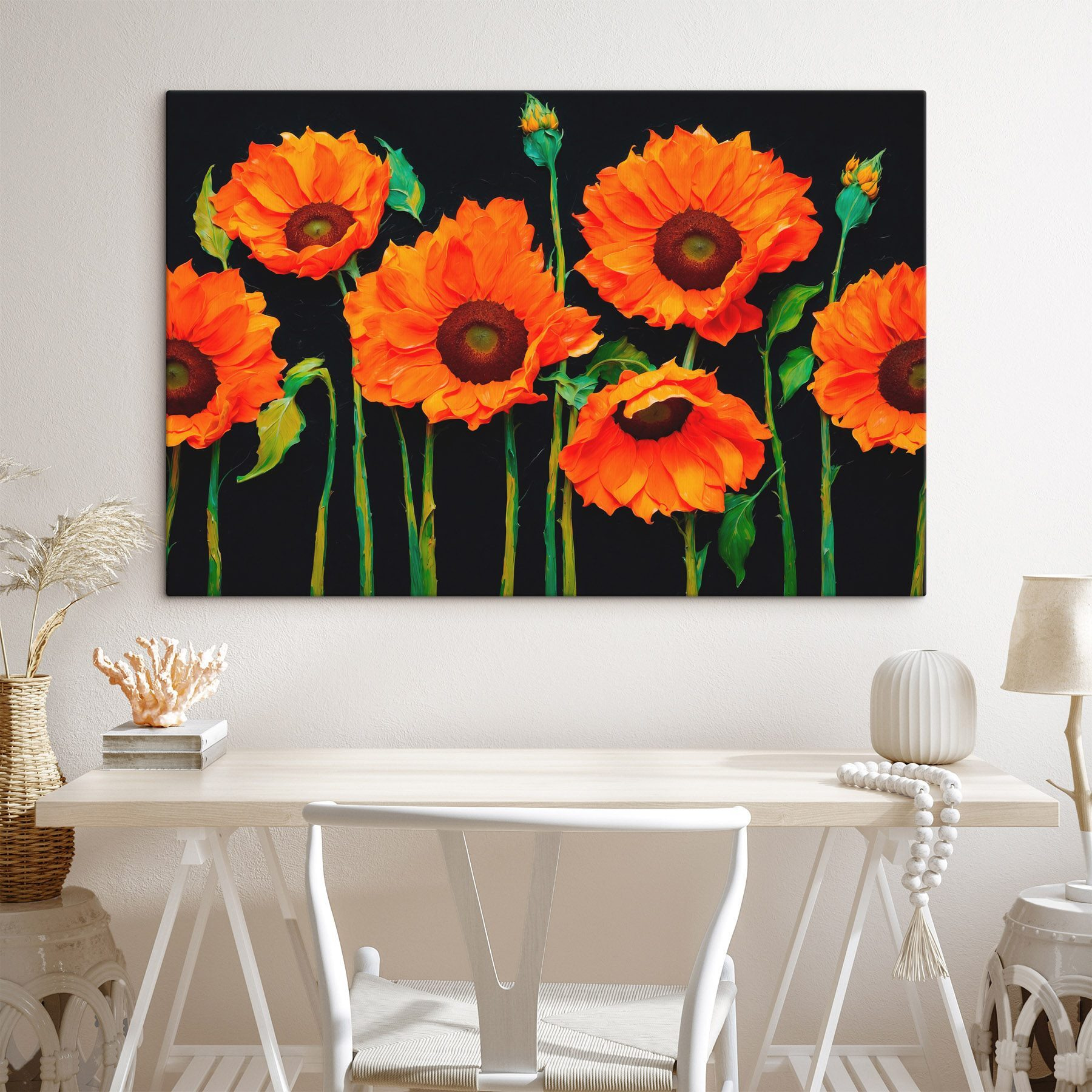 Group of orange flowers