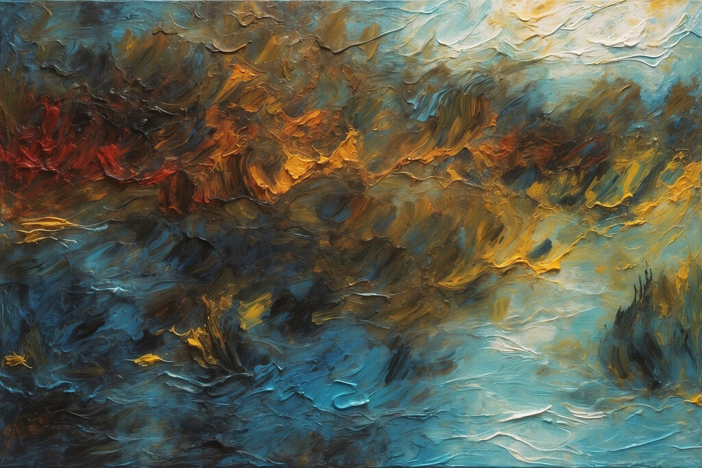 Painting of a cloud of paint Painting of a cloud of paint