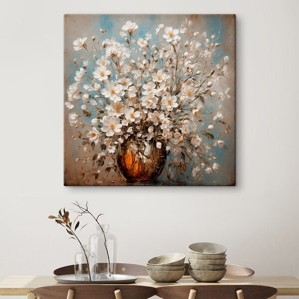 Quadri Quadri Vaso di fiori bianchi (COD: s43107)
