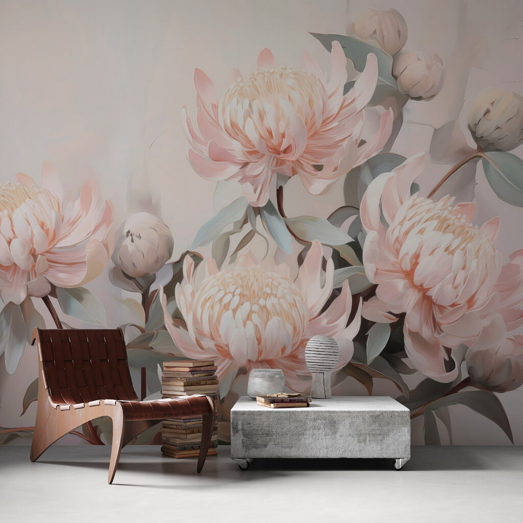 Beautiful blooms in soft colors