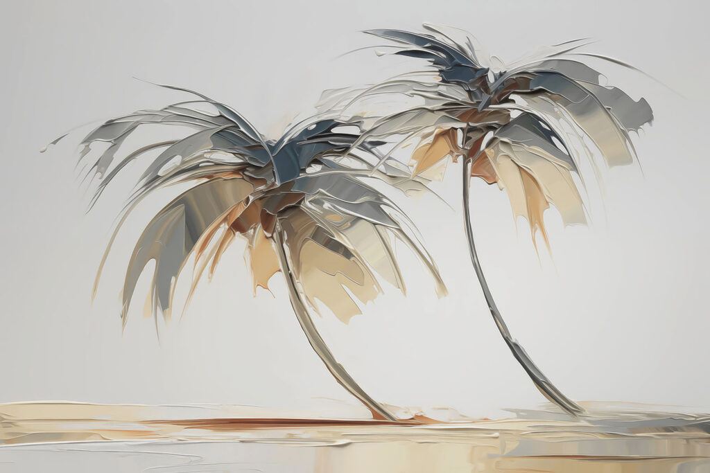 Palm trees on a beach
