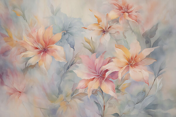 Pittura di fiori su una superficie Pittura di fiori su una superficie