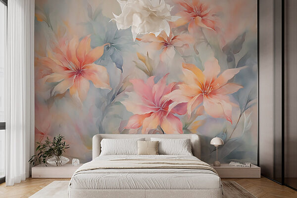 Pittura di fiori su una superficie Pittura di fiori su una superficie