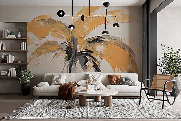 Pittura di una palma Pittura di una palma
