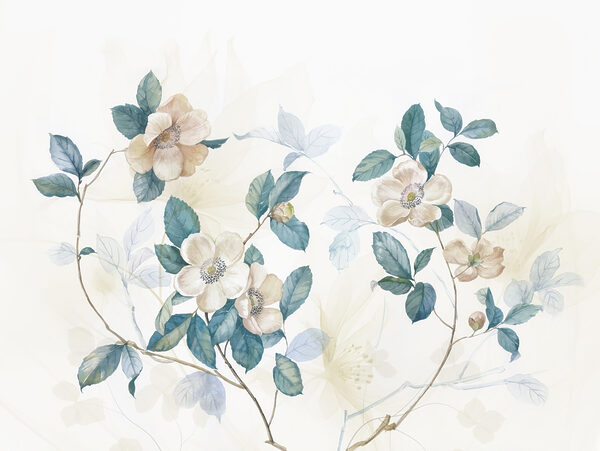 Pittura di fiori e foglie Pittura di fiori e foglie