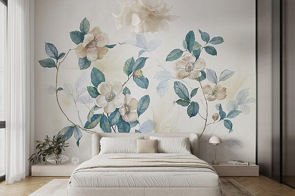 Pittura di fiori e foglie Pittura di fiori e foglie