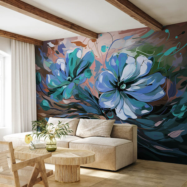 Pittura di fiori su una superficie Pittura di fiori su una superficie