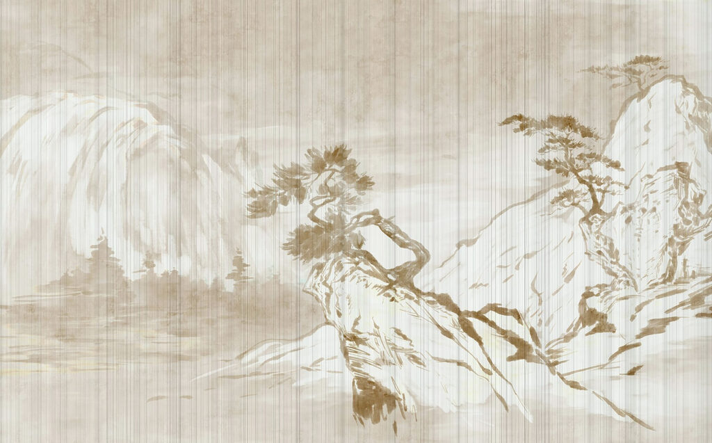 Pittura di montagne e alberi Pittura di montagne e alberi