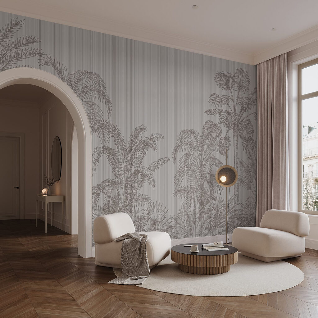 Tropical foliage in muted tones Tropical foliage in muted tones