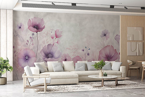 Pittura di fiori su sfondo bianco Pittura di fiori su sfondo bianco