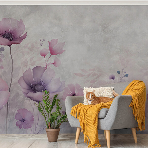 Pittura di fiori su sfondo bianco Pittura di fiori su sfondo bianco