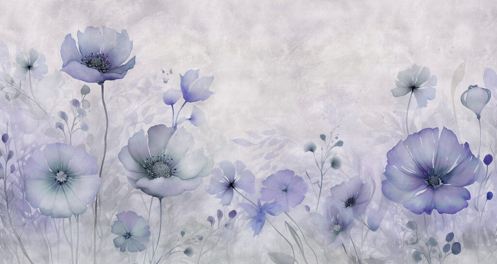 Pittura di fiori su sfondo bianco Pittura di fiori su sfondo bianco