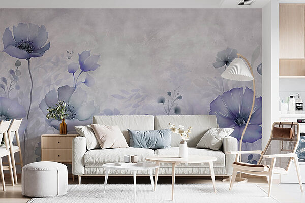 Pittura di fiori su sfondo bianco Pittura di fiori su sfondo bianco