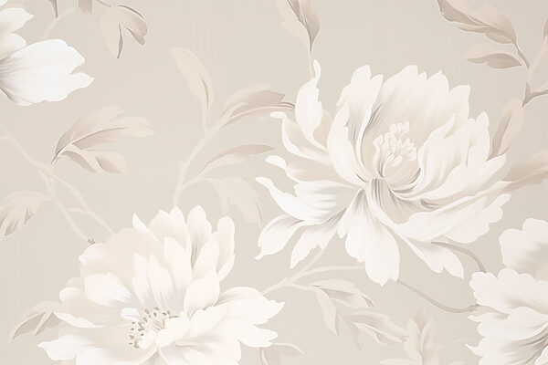 Elegant floral design in soft tones