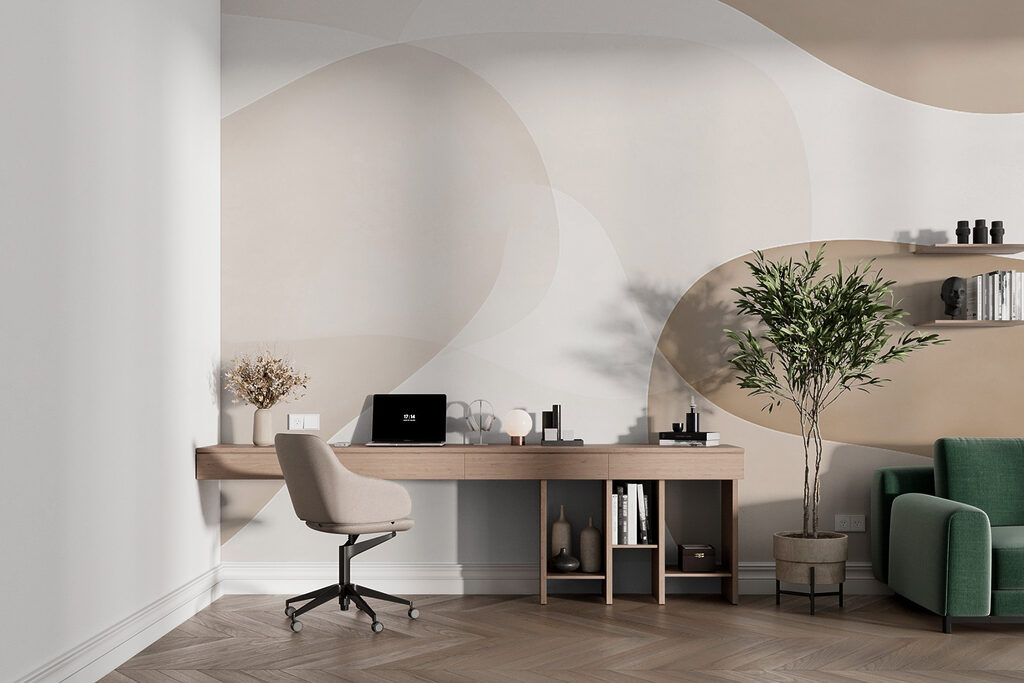 White and brown background