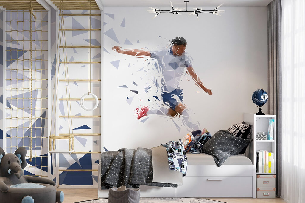 Man kicking a football ball Man kicking a football ball