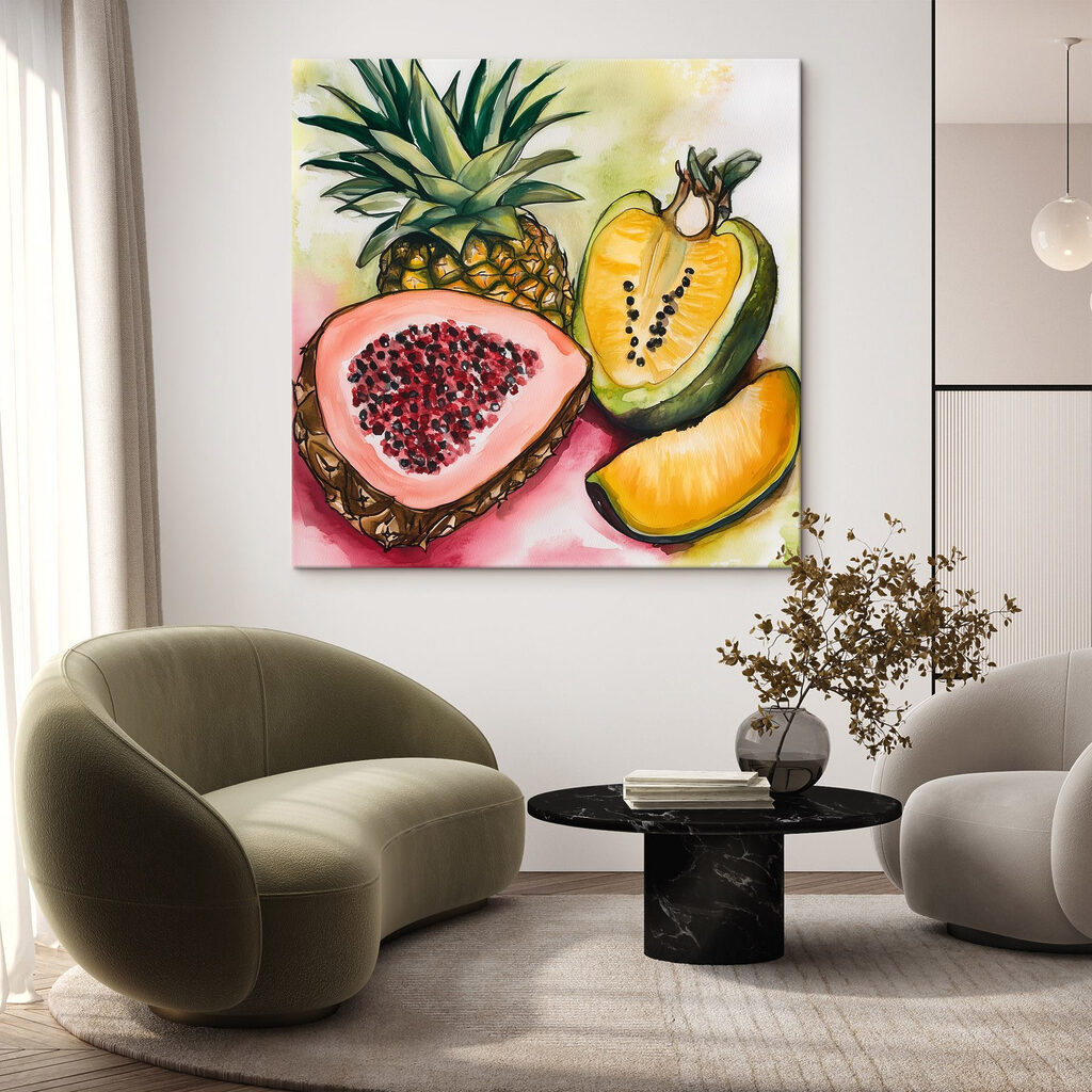 Watercolor painting of fruit Watercolor painting of fruit