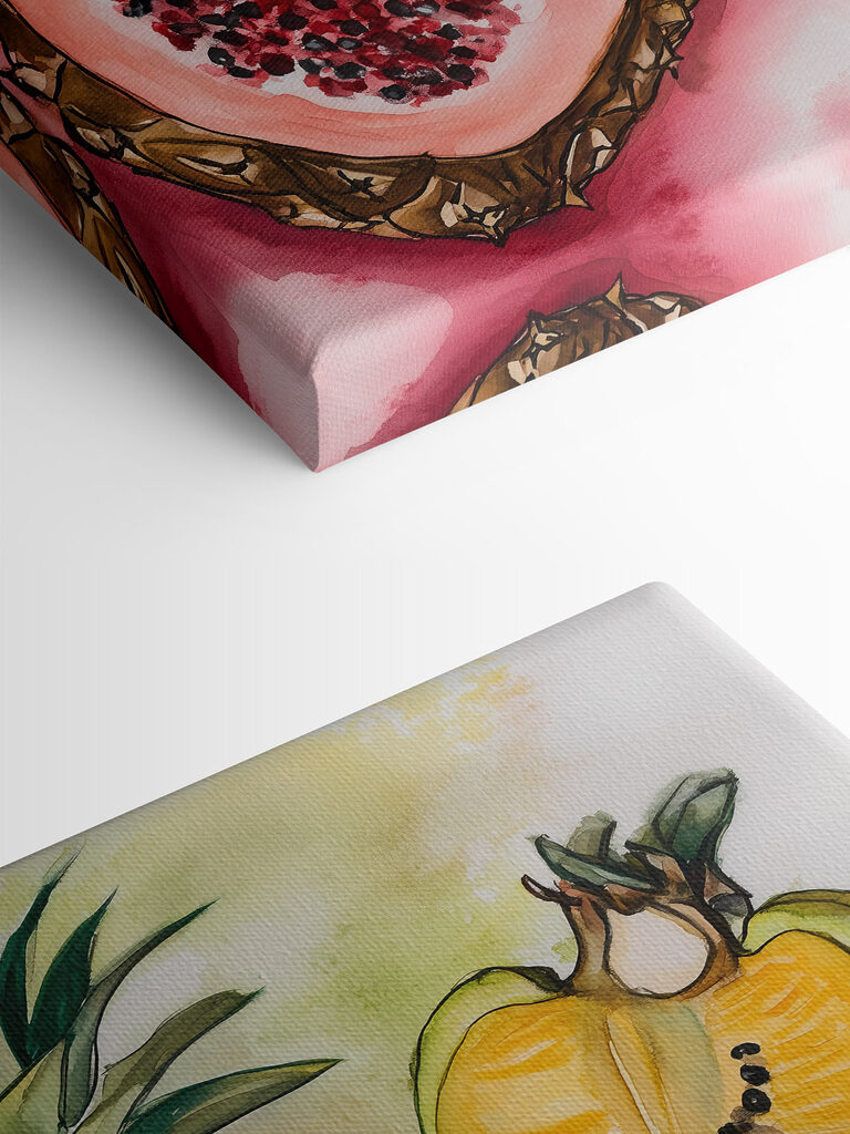 Watercolor painting of fruit Watercolor painting of fruit