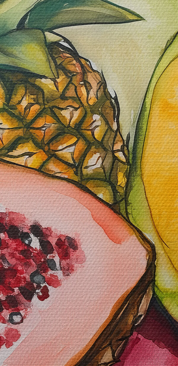 Watercolor painting of fruit Watercolor painting of fruit