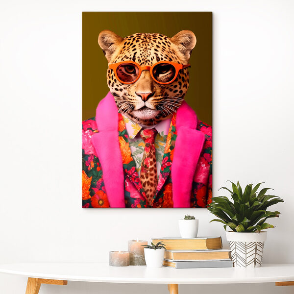 Quadri Un leopardo con giacca e cravatta e occhiali da sole (COD: s43267) Quadri Quadri Un leopardo con giacca e cravatta e occhiali da sole (COD: s43267)