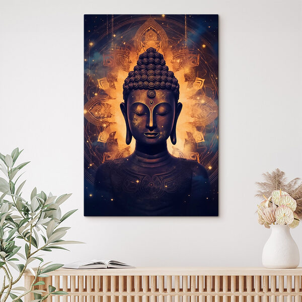 Quadri Meditazione e pace in tonalità scure