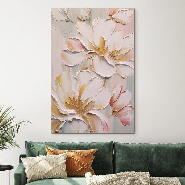 Quadri Dipinto di fiori su una parete (COD: s43277) Quadri Quadri Dipinto di fiori su una parete (COD: s43277)
