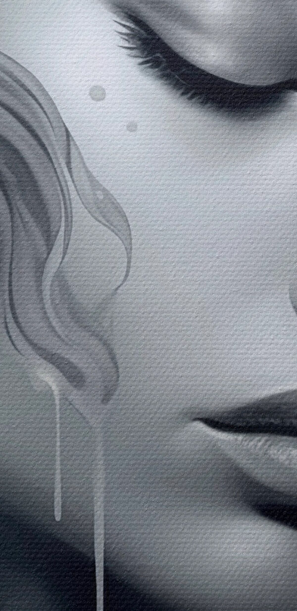 Woman with long hair and flowing hair Woman with long hair and flowing hair
